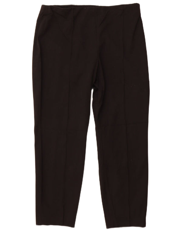 CALVIN KLEIN Женские узкие повседневные брюки США 14 XL W34 L27, черный полиэстер