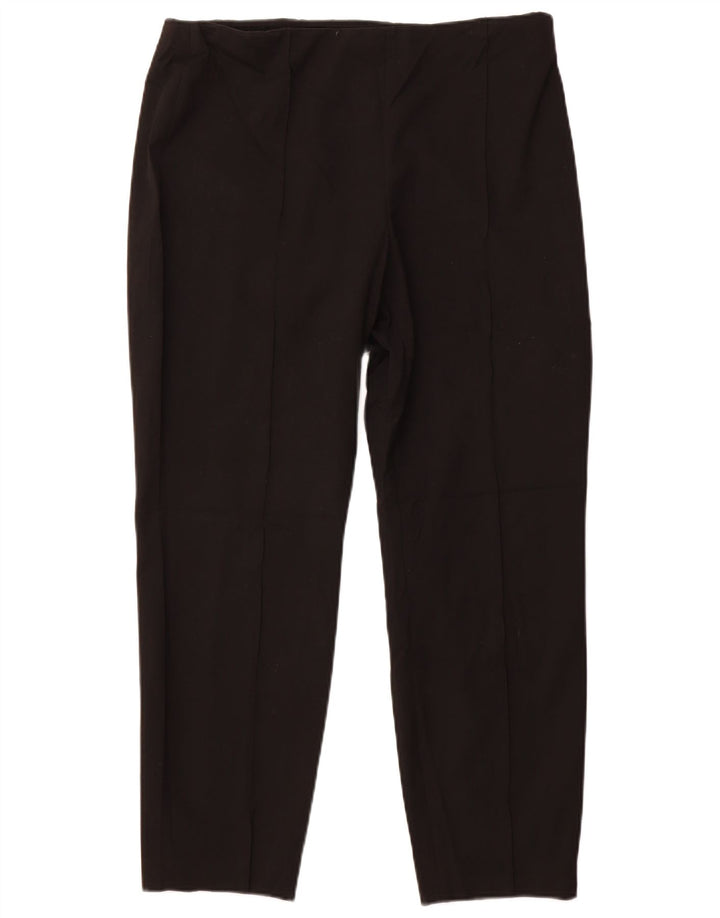 CALVIN KLEIN Женские узкие повседневные брюки США 14 XL W34 L27, черный полиэстер