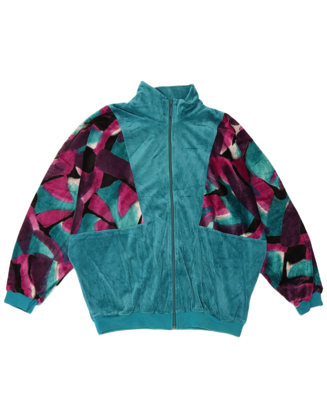 Schneider Женский велюровый спортивный костюм IT 44 Medium Blue Geometric