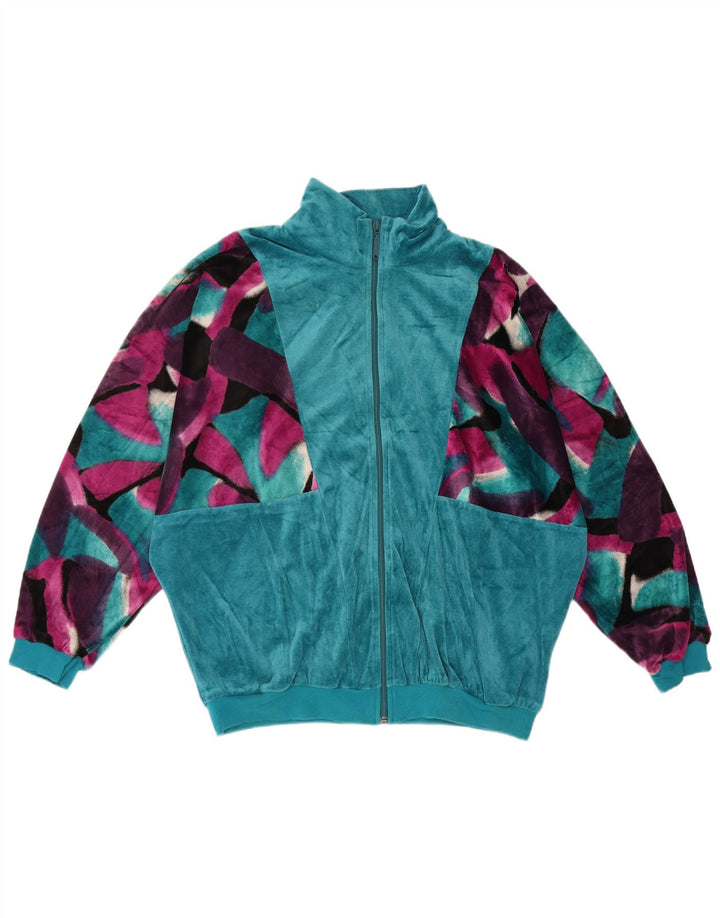 Schneider Женский велюровый спортивный костюм IT 44 Medium Blue Geometric