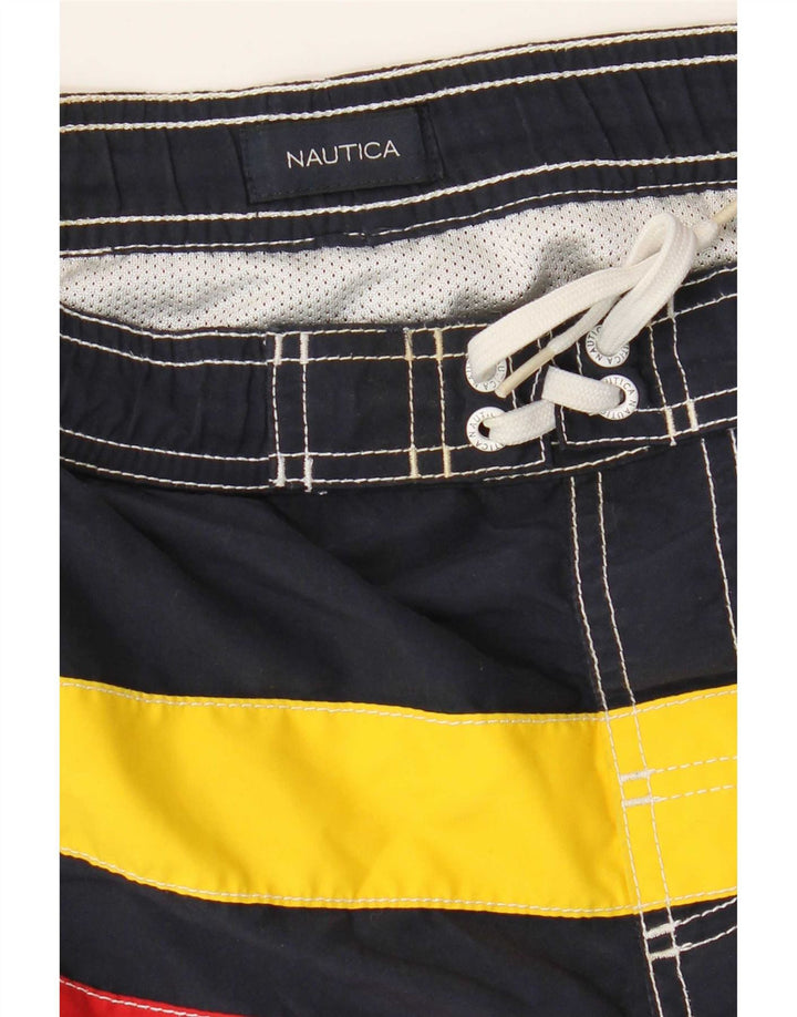Шорты для плавания Nautica для мальчиков 11-12 лет, разноцветные в полоску