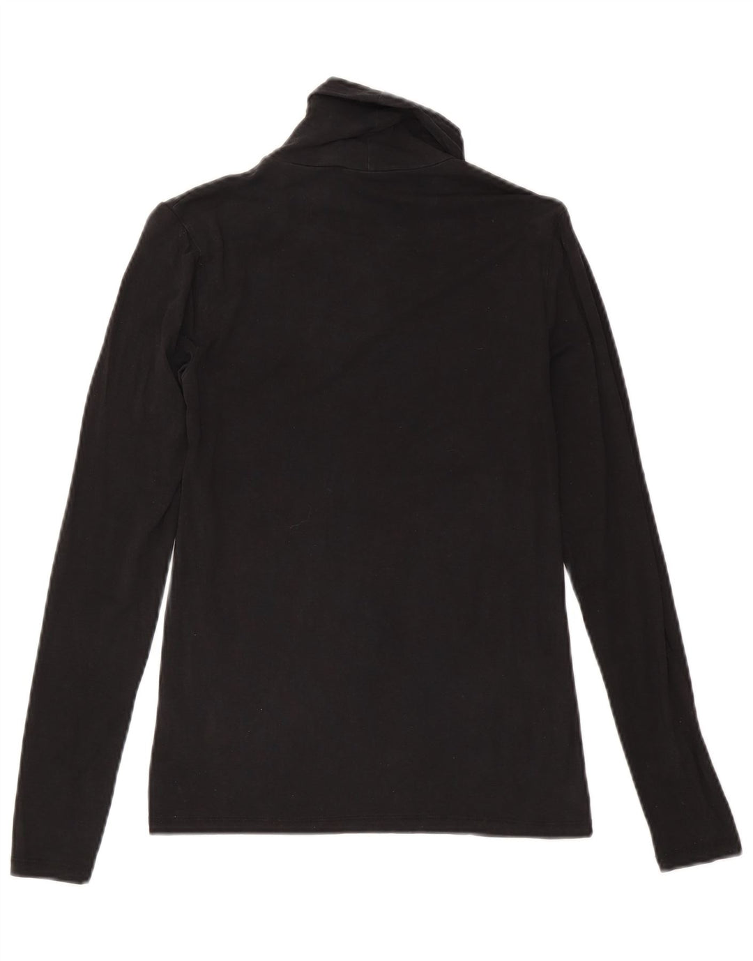 Женский топ Massimo Dutti с длинным рукавом UK 8, маленький, черный, лиоцелл