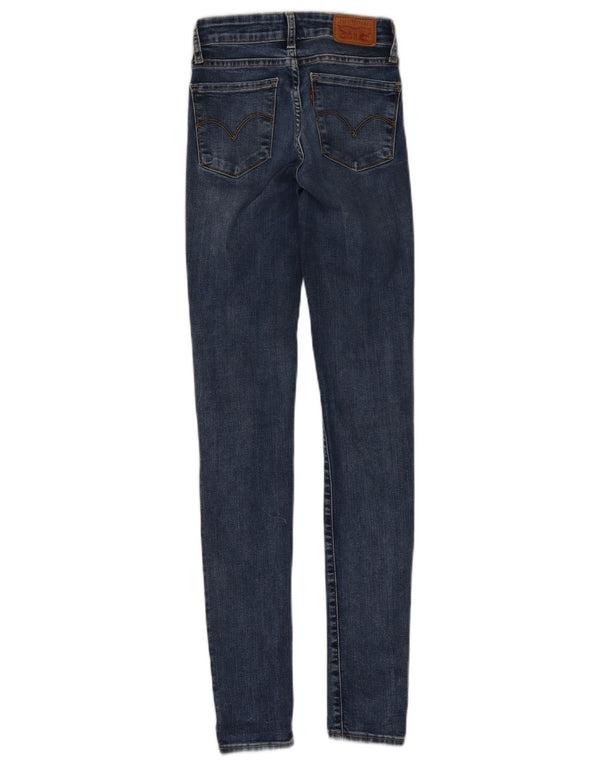 Женские джинсы скинни Levi's 711 W23 L32 синие, хлопок