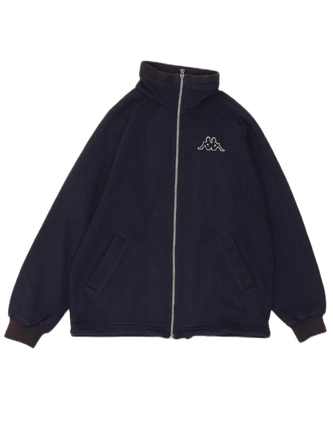 KAPPA Mens Tracksuit Top Jacket Small Navy Blue Polyester Vintage Kappa and Second-Hand Kappa from Messina Hembry 