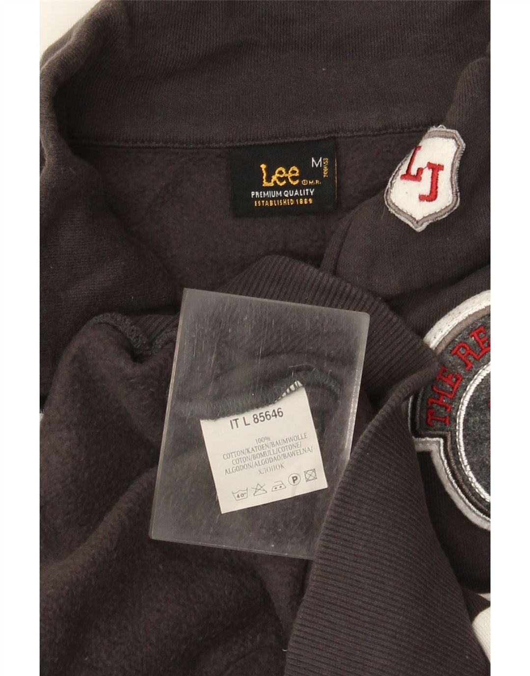 Женский спортивный костюм Lee Kansas Top Jacket UK 12, средний серый цвет с цветными блоками