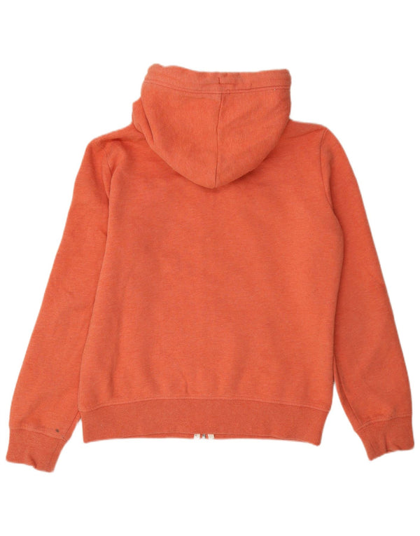 Женский свитер с капюшоном на молнии большого размера Superdry UK 12, хлопок среднего размера, оранжевый