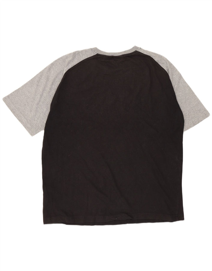 Мужская футболка с рисунком FILA Top XL, черная, с цветными блоками