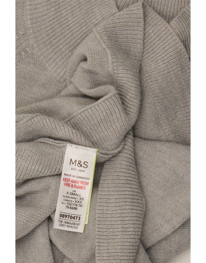 Женский джемпер с высоким воротником Marks & Spencer UK 6 XS Серый