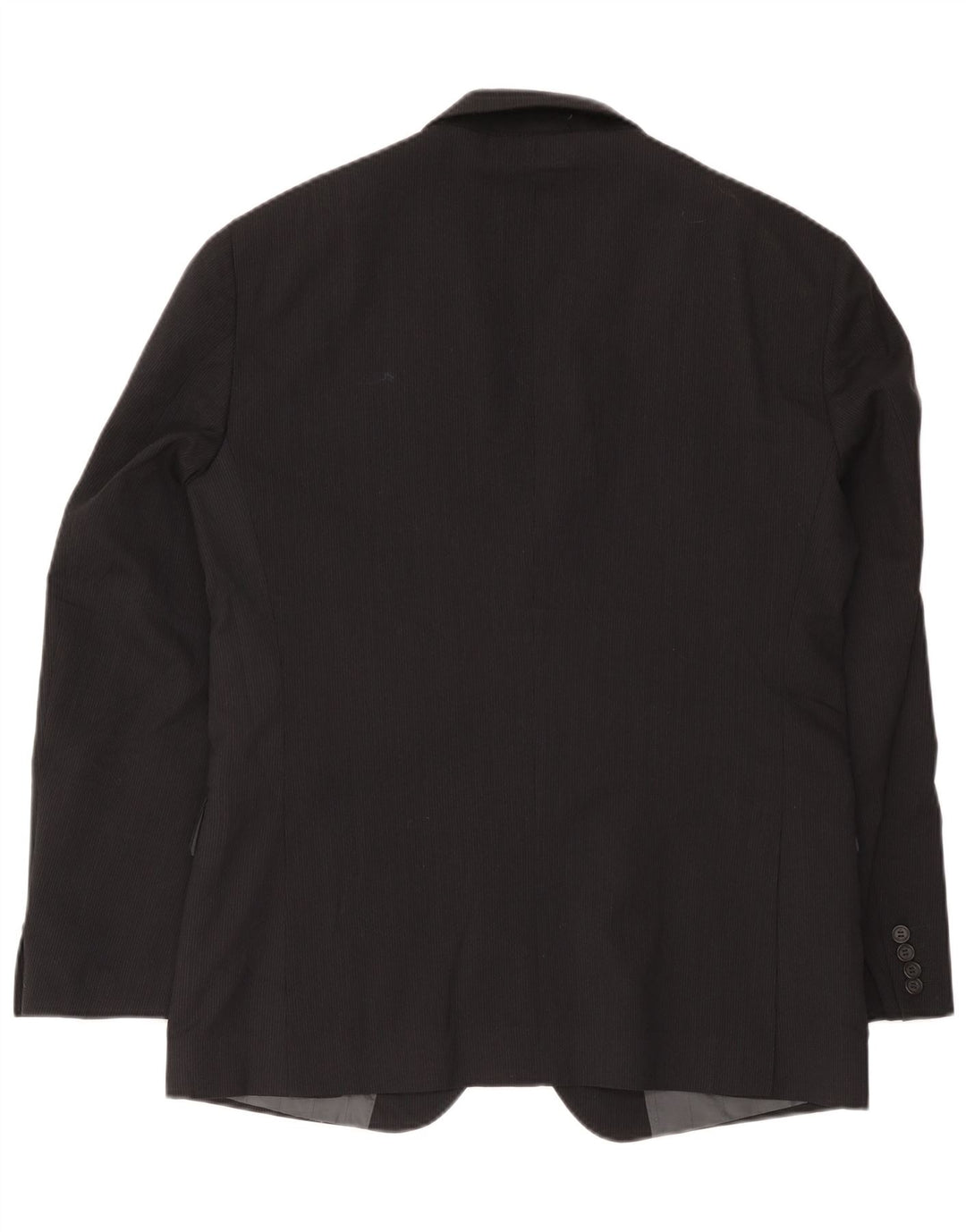 Мужской пиджак с 2 пуговицами Calvin Klein IT 52 XL, черная шерстяная полоска в тонкую полоску