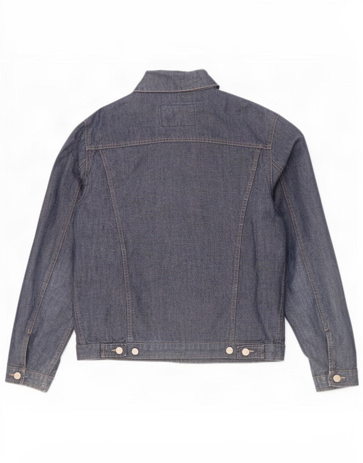 Мужская джинсовая куртка Trussardi Jeans UK 40, большая синяя, хлопок