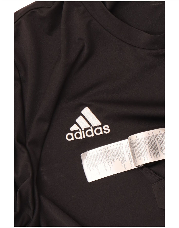 Мужская футболка Adidas Climalite, большой черный полиэстер