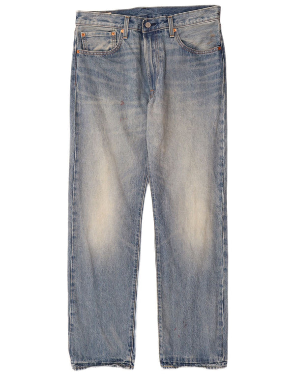 Мужские прямые джинсы Levi's 551 W34 L32 синие, хлопок