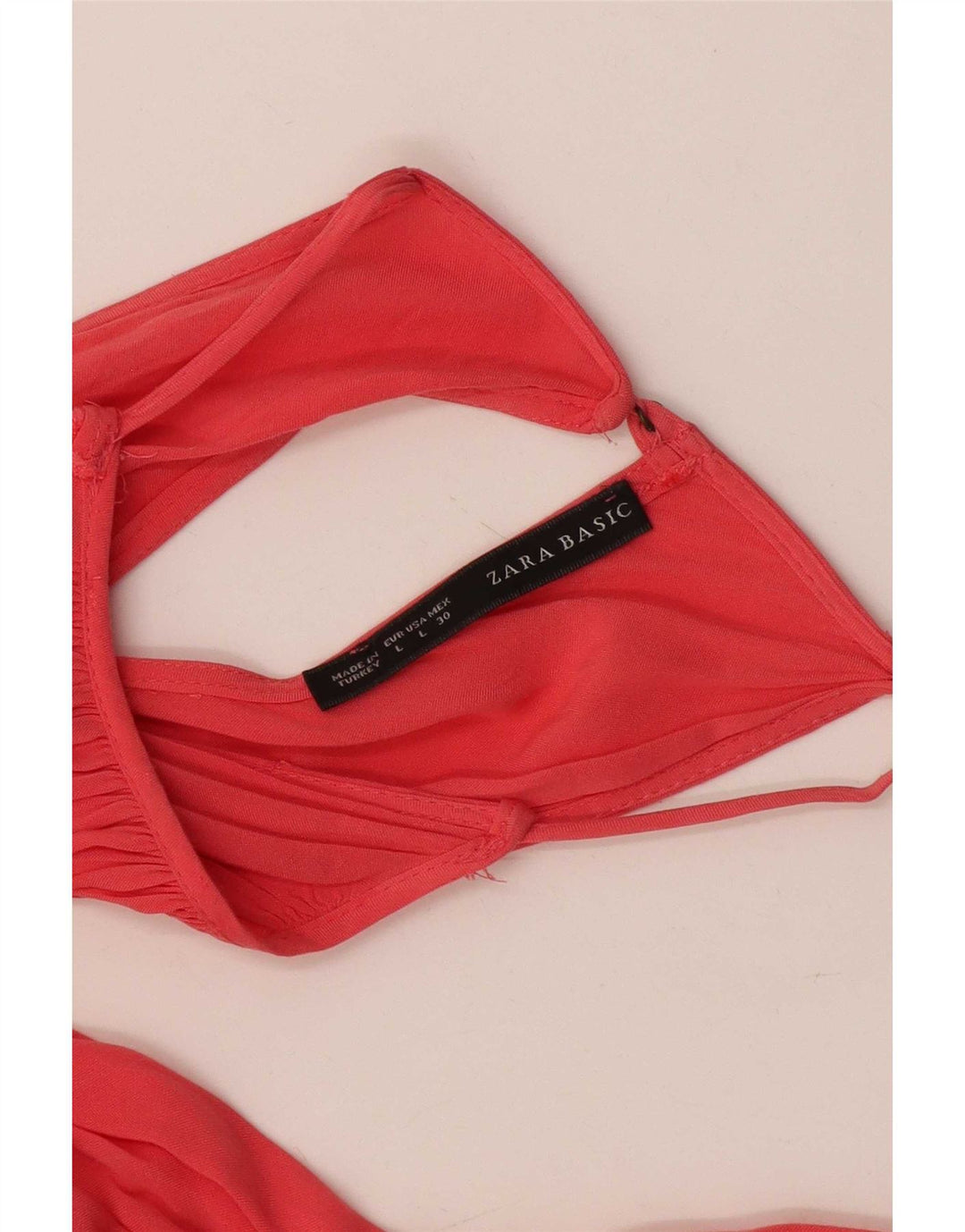 Женское платье с бретелькой Zara UK 14, большое розовое