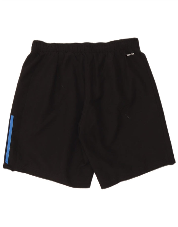 Мужские спортивные шорты Adidas Climalite, большие черные из полиэстера