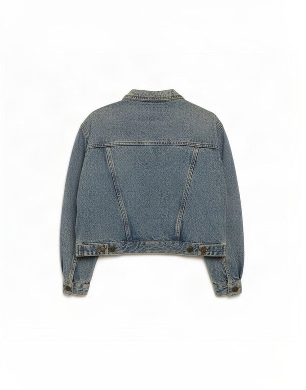 Fordocks Womens Oversized Denim Jacket UK 10 Small Blue Cotton