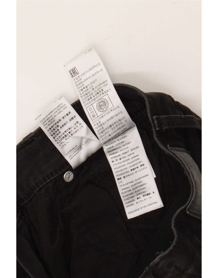 Женские прямые джинсы Levi's 314 W29 L32, черный хлопок