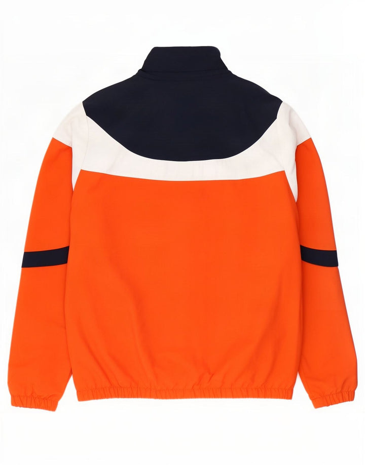 Мужской пуловер Ellesse, спортивный костюм, верхняя куртка среднего оранжевого цвета с цветными блоками