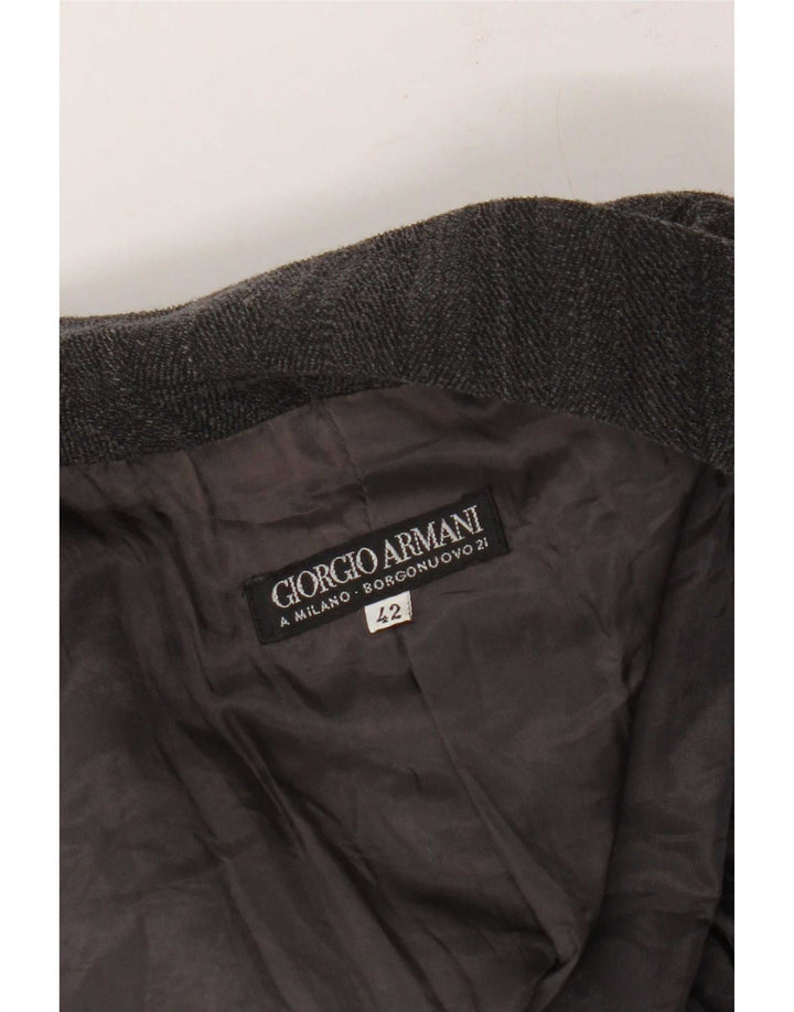 Женский пиджак Giorgio Armani IT 42 Medium Grey в тонкую полоску