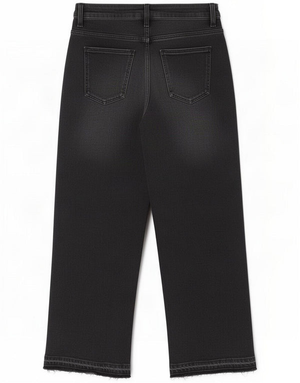 Zara Женские прямые джинсы EU 40 Medium W30 L27, черный хлопок
