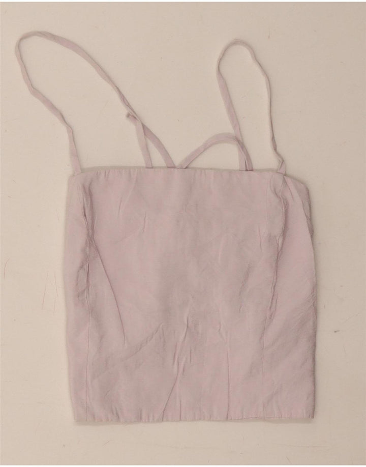 Женский укороченный корсет Zara UK 8, маленький фиолетовый модал