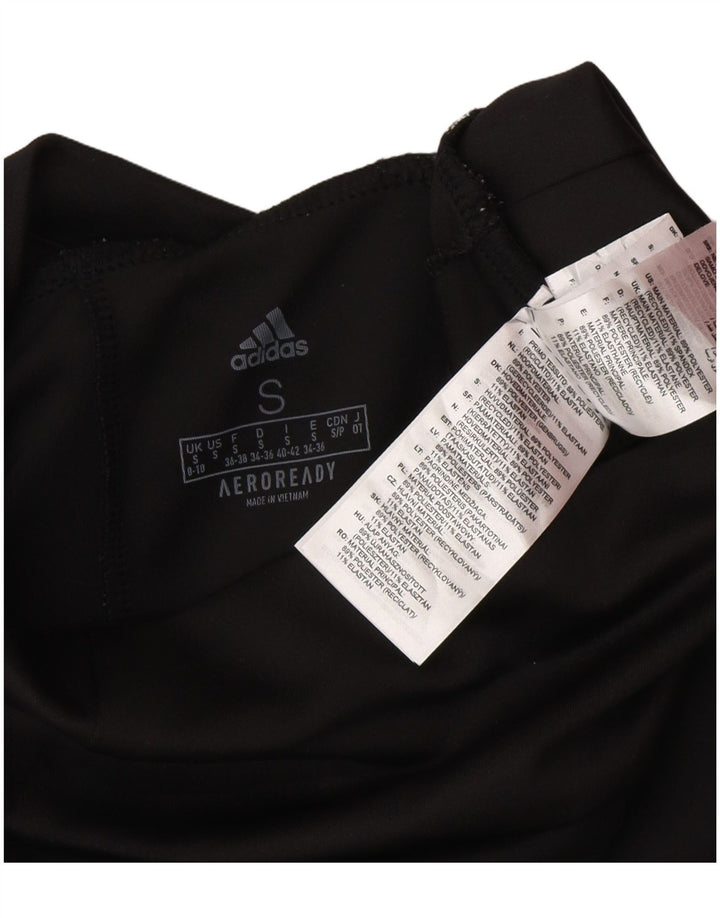 Женские леггинсы Adidas Aeroready UK 8/10, маленький черный полиэстер