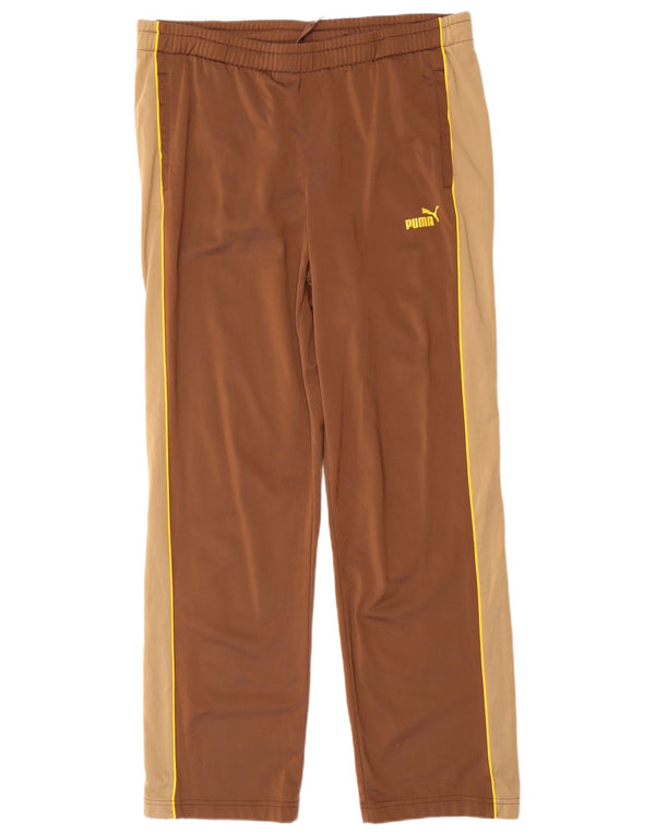 Женские спортивные брюки PUMA UK 12, средний коричневый, полиэстер с цветными блоками