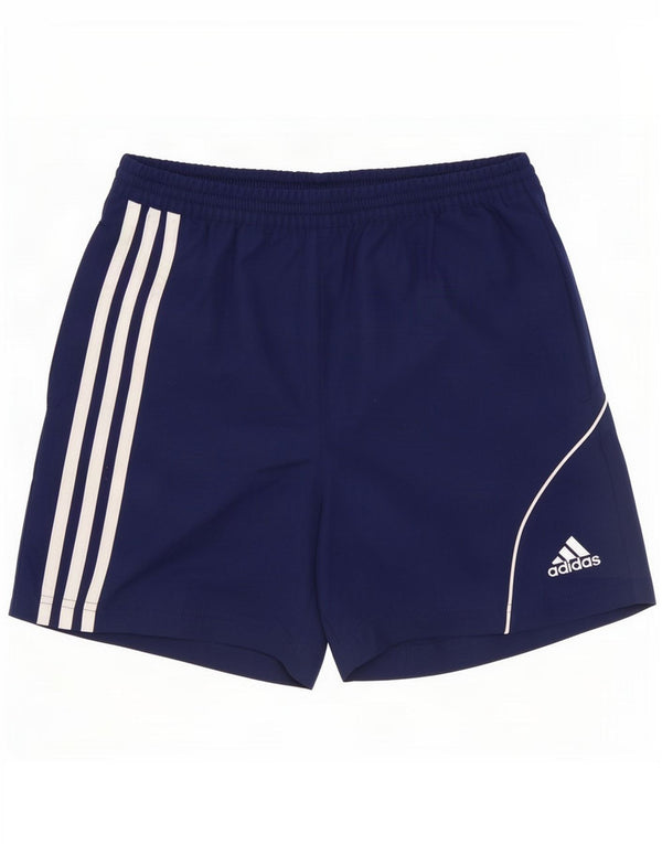Спортивные шорты Adidas для мальчиков 11–12 лет, темно-синий полиэстер