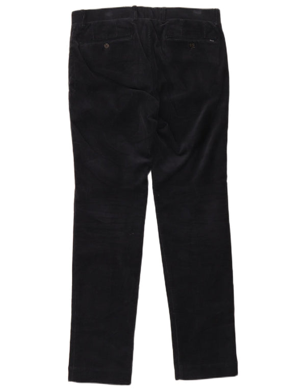 Мужские тонкие вельветовые брюки Polo Ralph Lauren W31 L32 темно-синие, хлопковые
