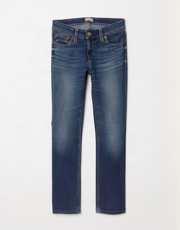 Женские узкие джинсы Tommy Hilfiger W28 L28 синие, хлопок