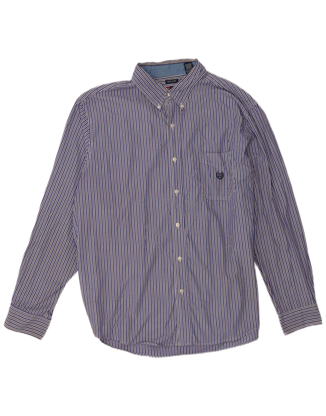 Мужская рубашка Chaps 2XL из хлопка в синюю полоску