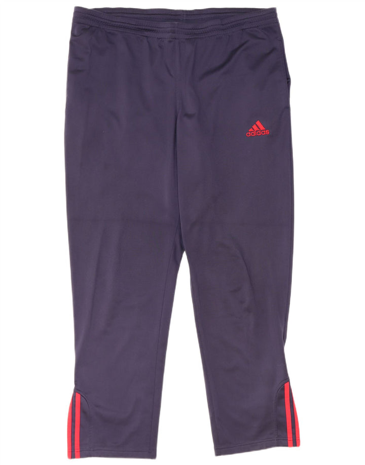 Мужские спортивные брюки Adidas UK 40/42, средний темно-синий полиэстер