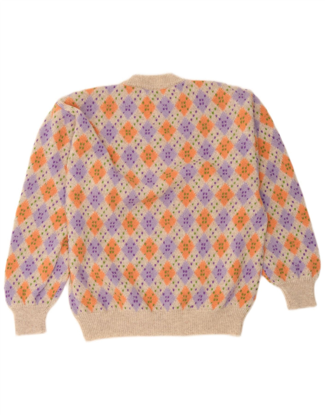 Мужской джемпер с круглым вырезом Benetton IT 48 Medium Multicolored