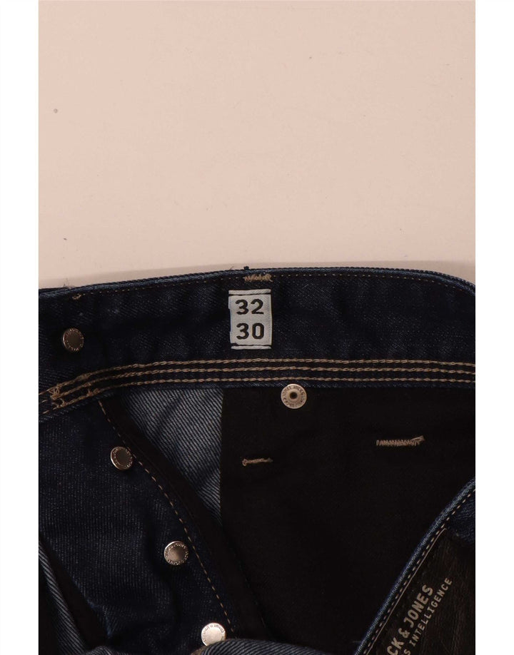 Мужские прямые джинсы Jack & Jones W32 L30 синие, хлопок