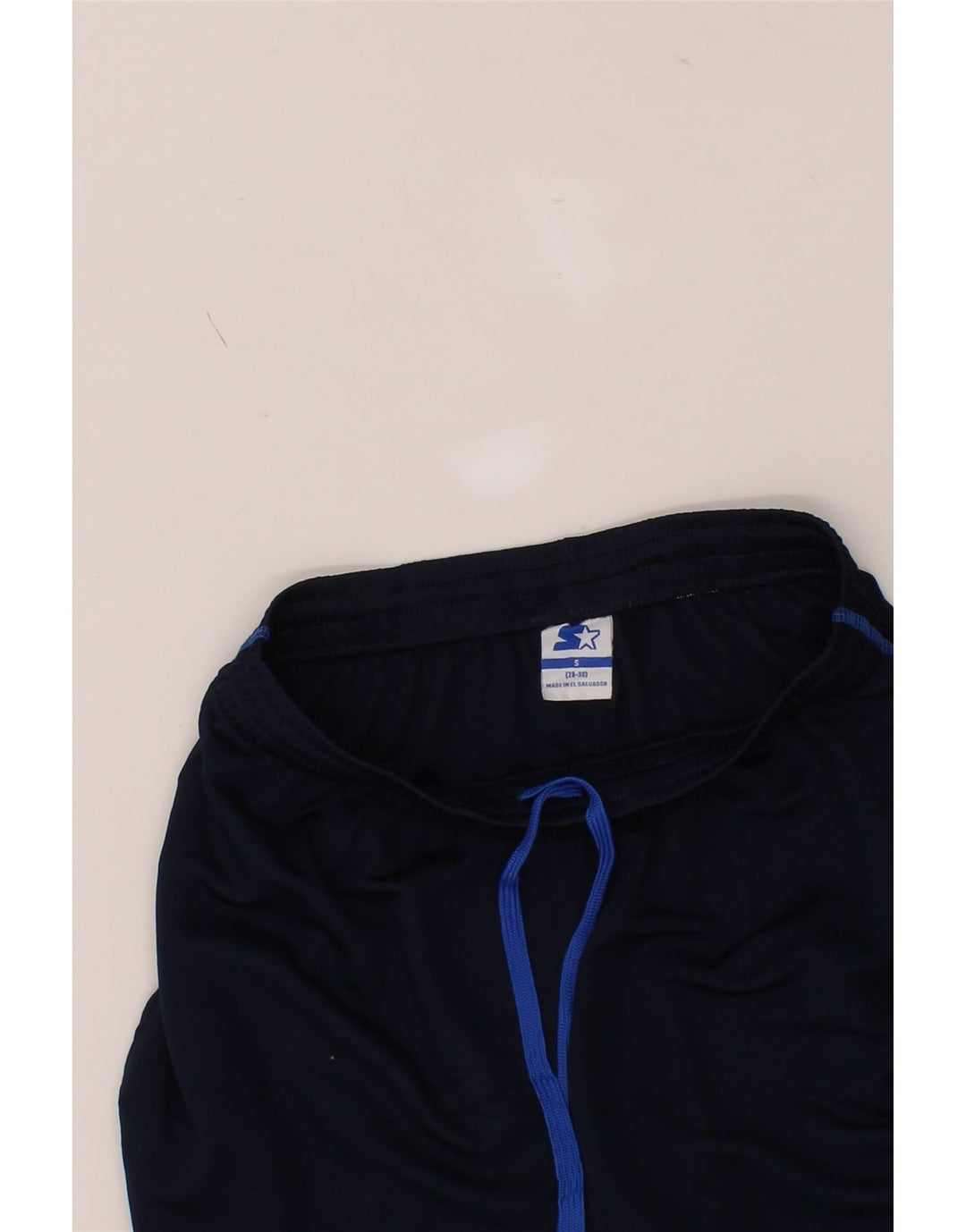STARTER Mens Sport Shorts Small  Navy Blue Polyester Vintage Starter and Second-Hand Starter from Messina Hembry 