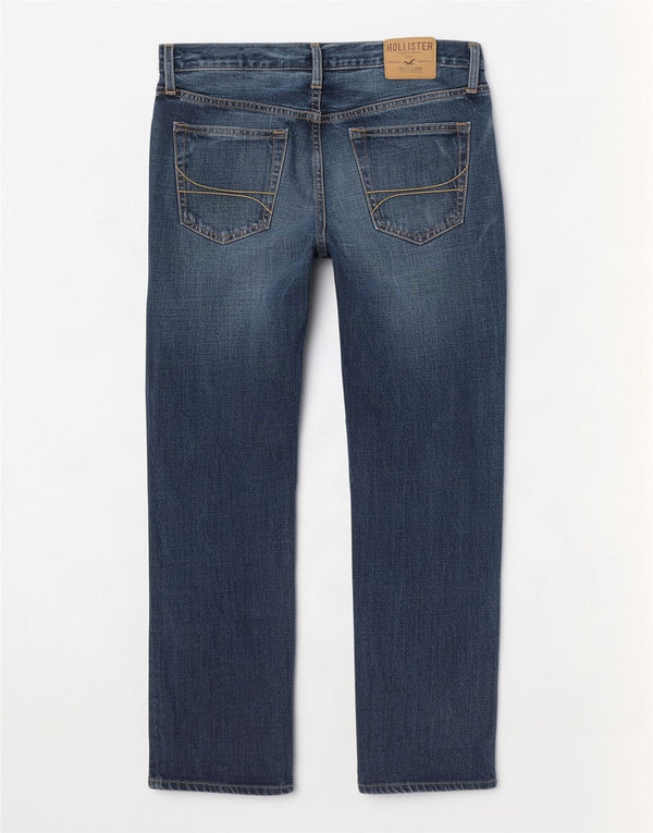 Мужские прямые джинсы Hollister W32 L30 темно-синие, хлопок