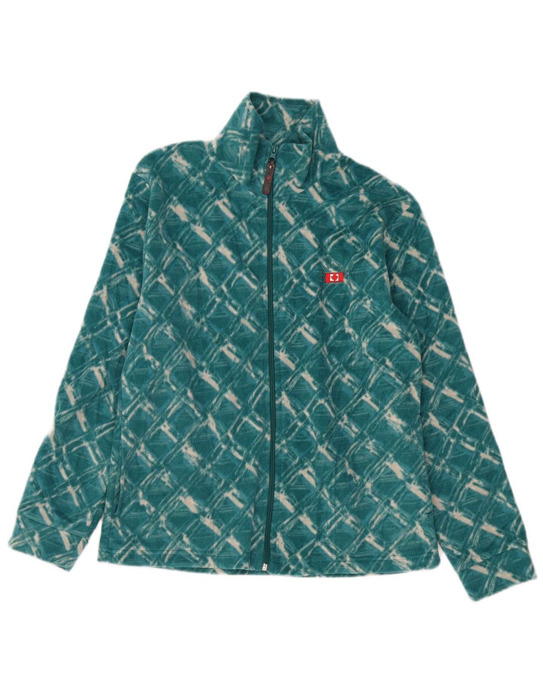 Женская флисовая куртка CANADA LOGAN UK 14, средний зеленый полиэстер в клетку