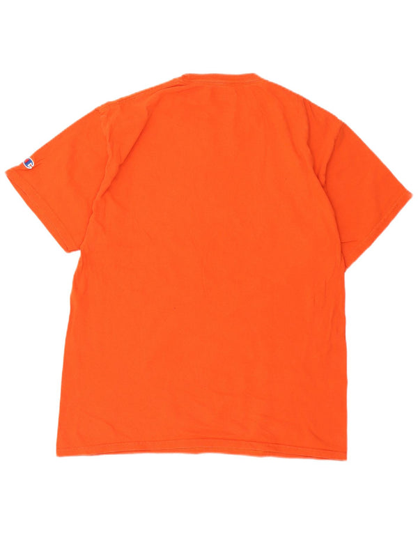 Мужская футболка с рисунком Bucknell Bison Football Top, большая оранжевая