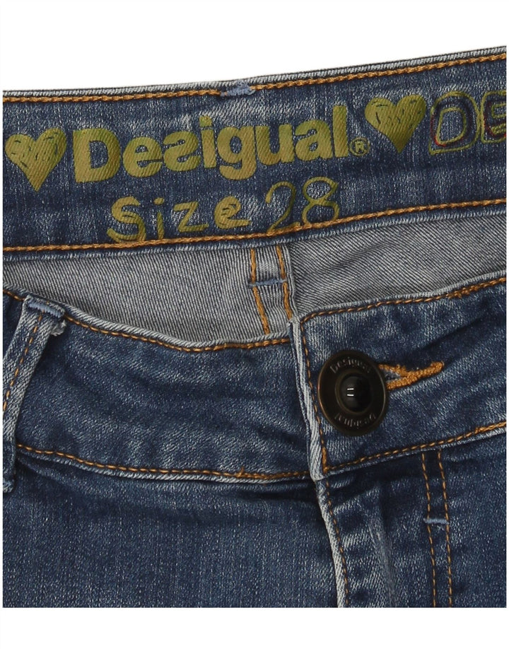 Женские джинсы скинни Desigual W28 L27 синие