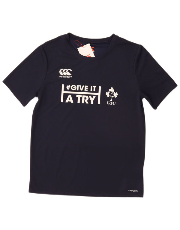 Футболка с рисунком Canterbury Boys Ireland, топ 13–14 лет, темно-синий полиэстер