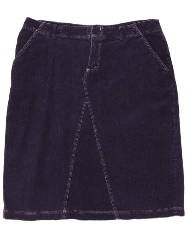 Женская вельветовая юбка Fat Face W36 XL, темно-синяя, хлопок