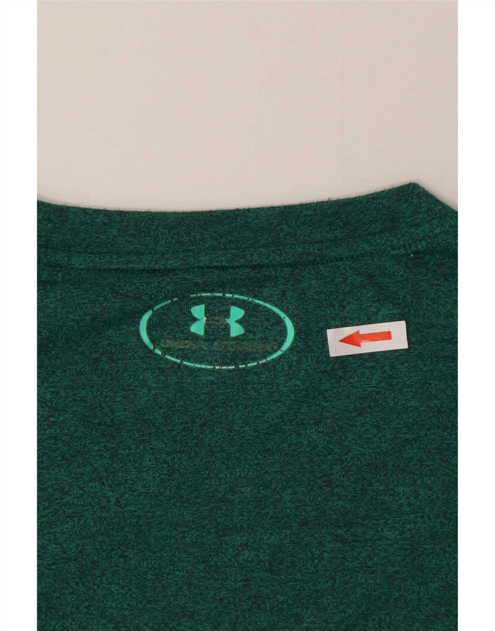Мужская свободная футболка Under Armour, средний зеленый в крапинку