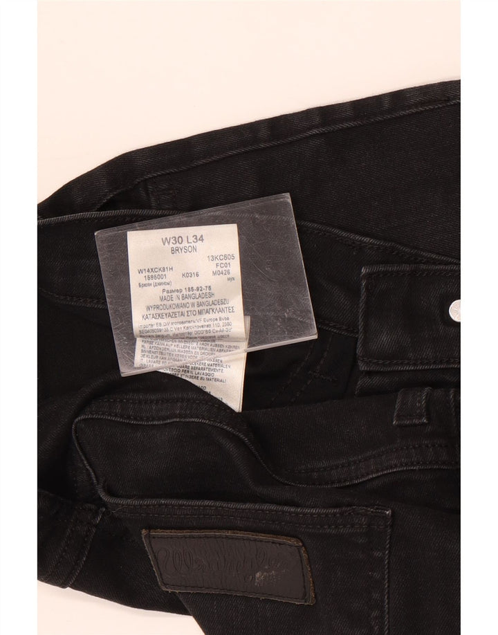 Мужские джинсы Wrangler Bryson Slim W30 L28, черный хлопок