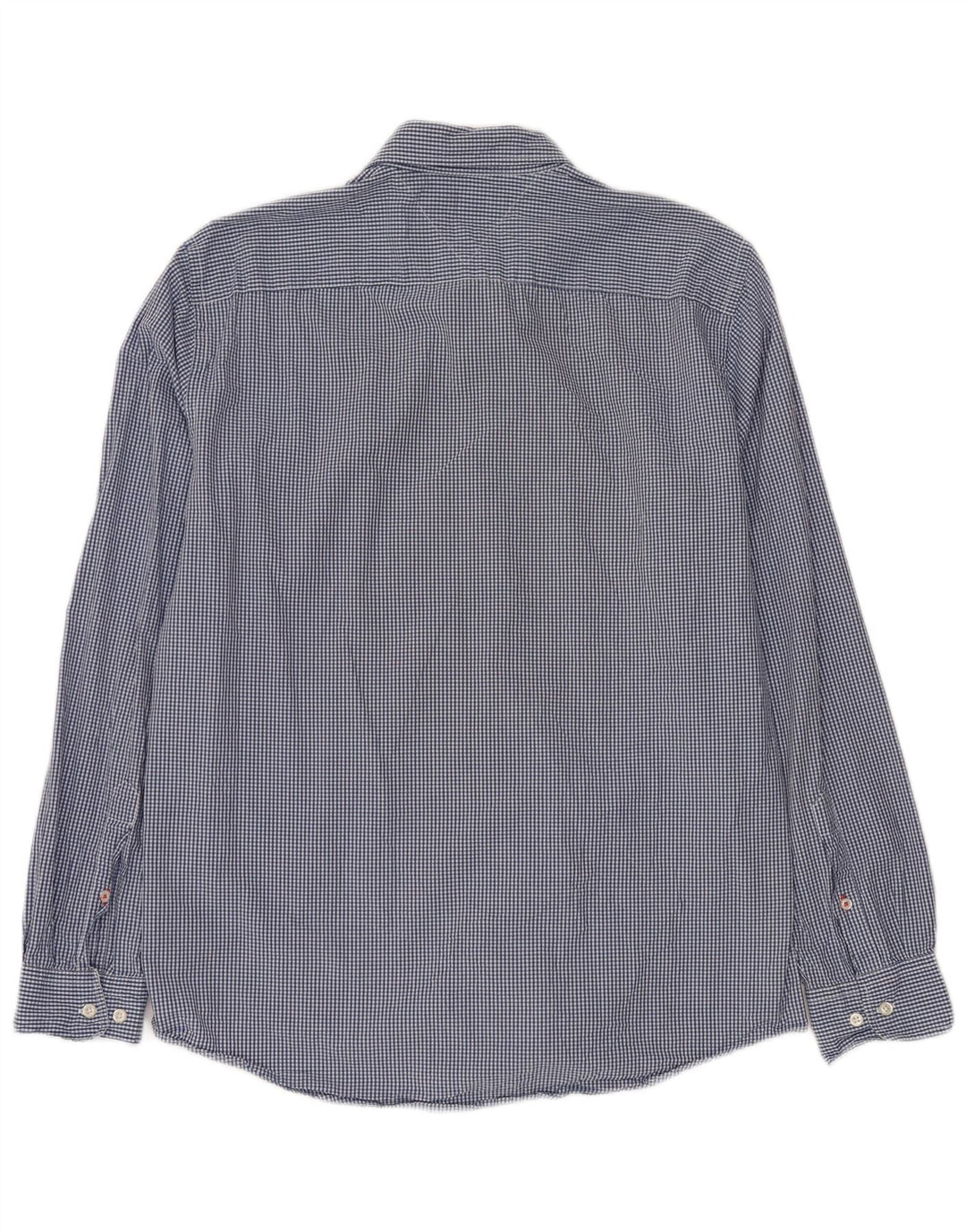 TOMMY HILFIGER Мужская рубашка стандартного кроя, большая синяя хлопковая клетка