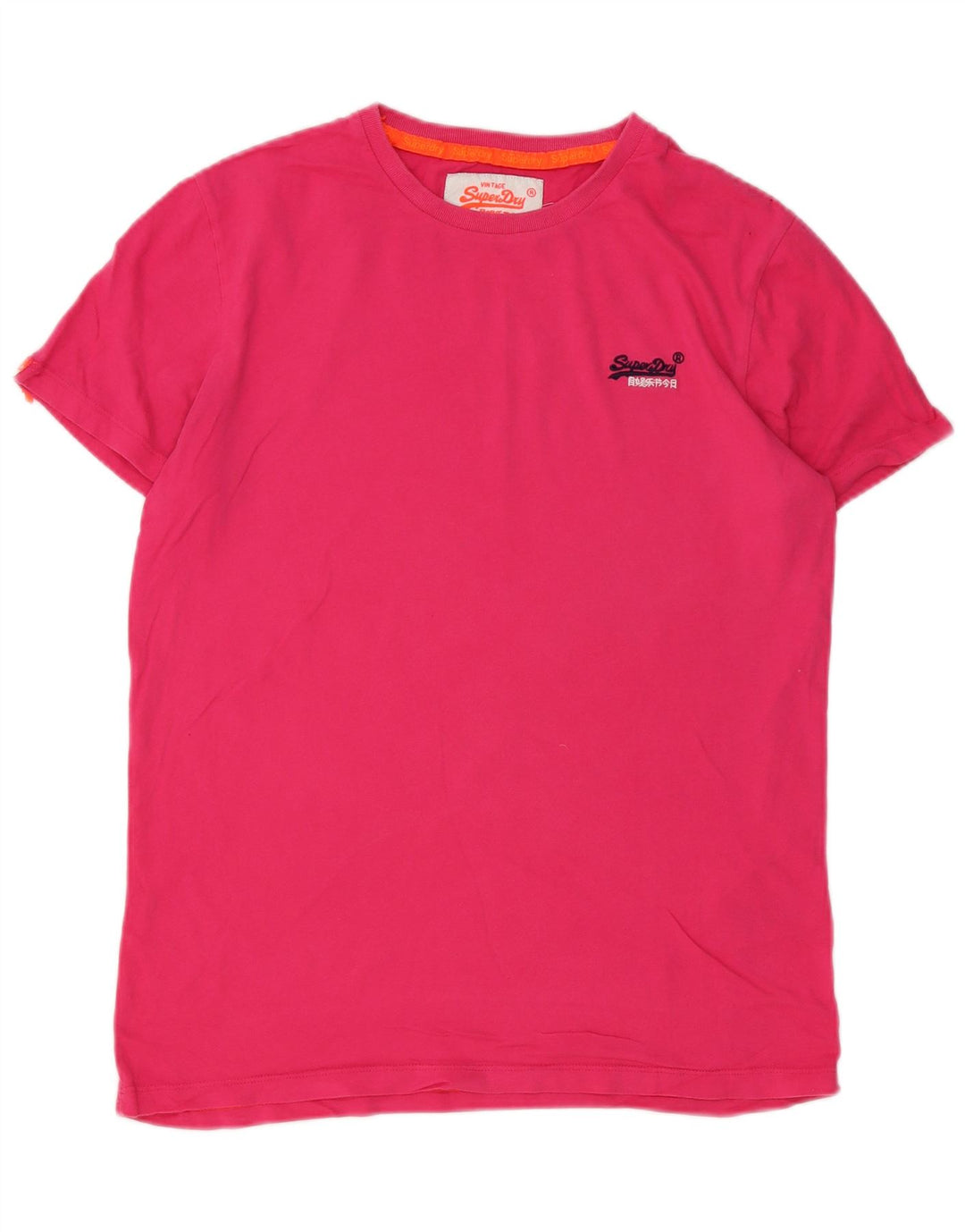 Женская футболка Superdry, большой розовый хлопок
