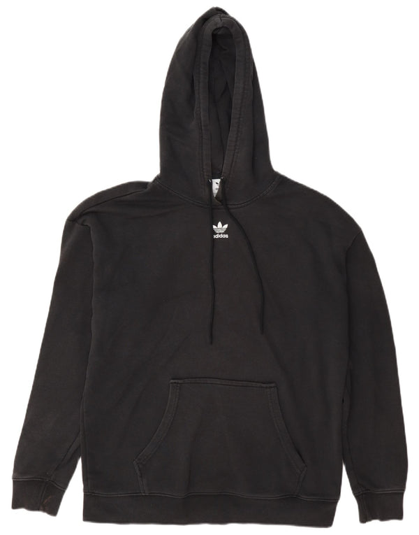 Женский джемпер с капюшоном Adidas Oversized UK 8, маленький, серый, хлопок