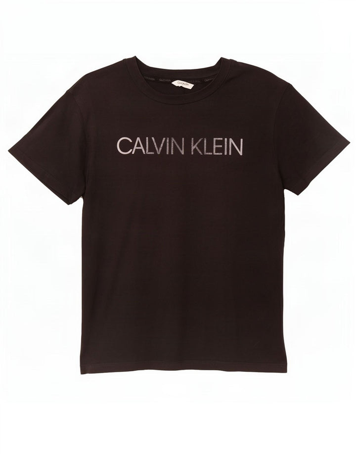 Мужская футболка с рисунком Calvin Klein, средний черный