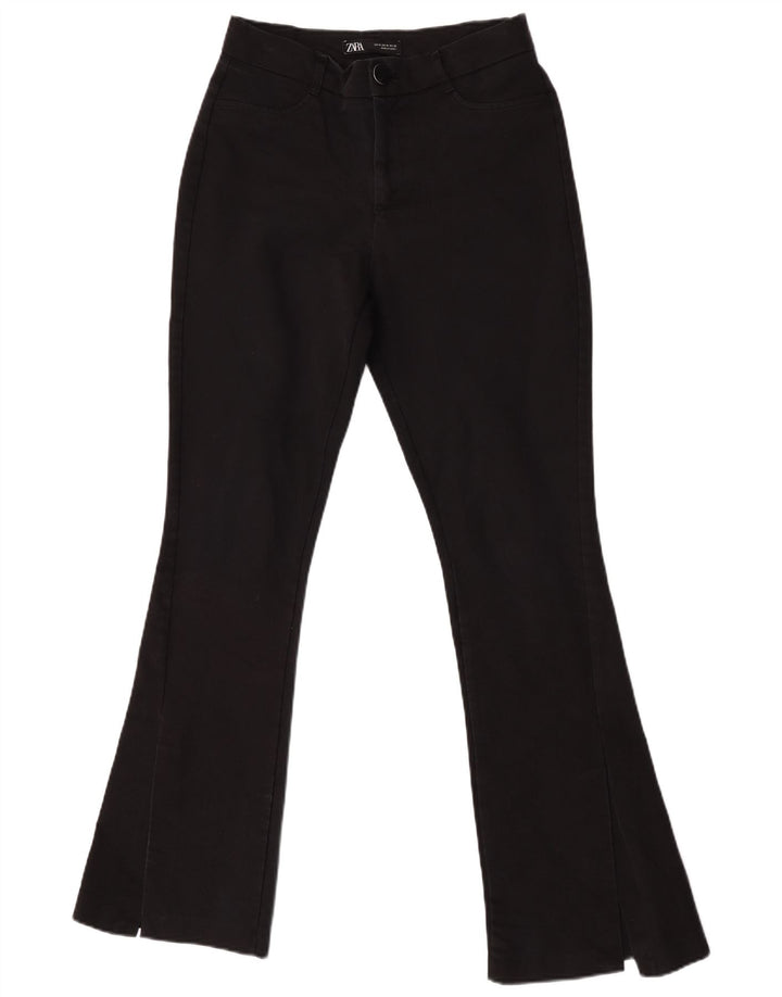 Женские повседневные брюки-клеш Zara Medium W28 L32, черные