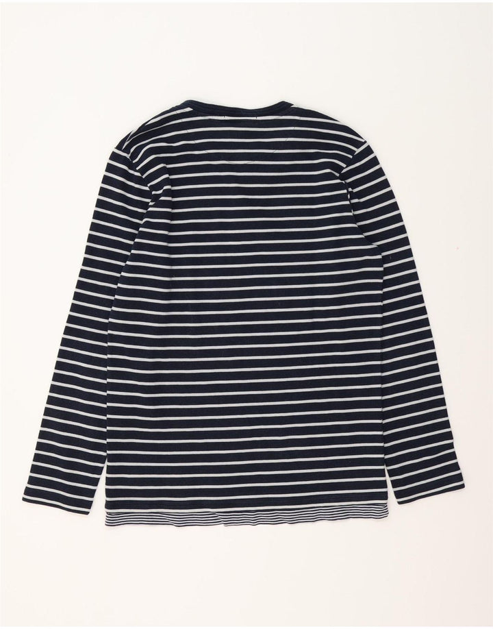 Мужской топ SCOTCH & SODA из хлопка с длинными рукавами и большой темно-синей полоской