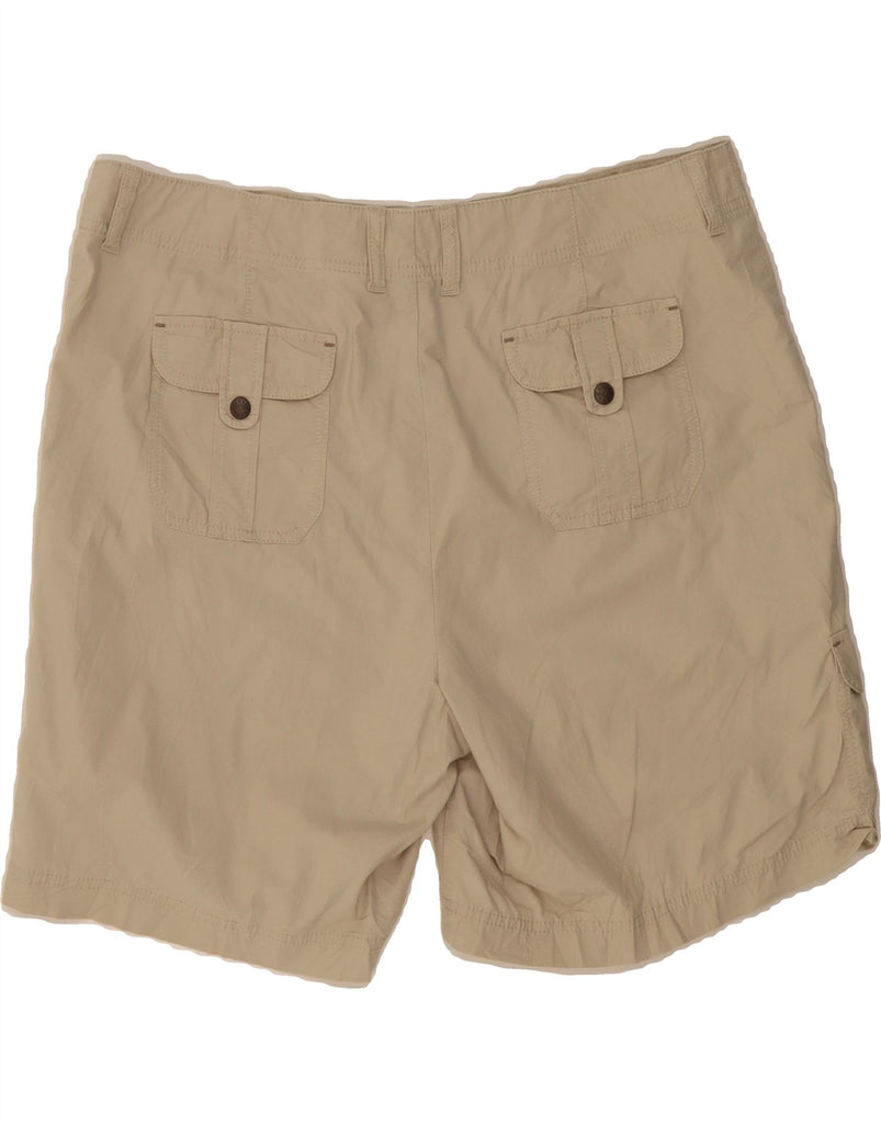 EDDIE BAUER Womens Mercer Fit Cargo Shorts US 18 2XL W39  Beige Cotton Vintage Eddie Bauer and Second-Hand Eddie Bauer from Messina Hembry 