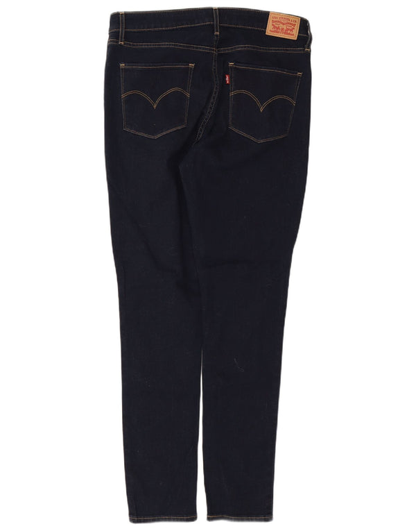 Женские джинсы скинни Levi's 721 с высокой посадкой W32 L30 Темно-синие, хлопок